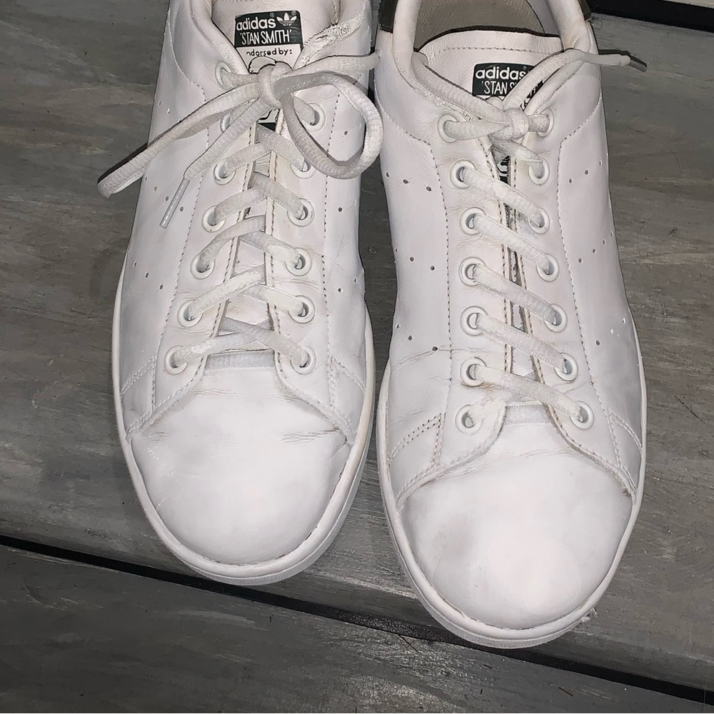 Adidas Stan Smith Men’s Originals Sneakers White/Gray size 10 - Picture 7 of 10
